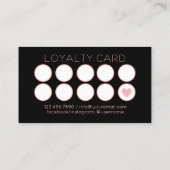 シックネイルサロンマニキュリストポーランドハンド ロイヤリティカード (裏面)