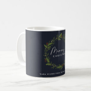 シックネー企業のビーホリーベリーリースクリスマス コーヒーマグカップ