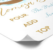 シックノアズアークボーイモモザバーデコールテーブルトップサイン ポスター (角)