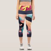 シックハイツカスタマイズ：ハイウェイストキャプリス カプリレギンス (正面)