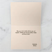 シックハッピーイースター2023カスタマイズ可能カード カード (内部)