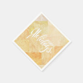 シックハッピーホリデイズシャンパーニュ スタンダードカクテルナプキン (角)