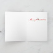 シックハッピーホリデーモダンクリスマスリース シーズンカード (内部)