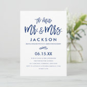 シックハンドレタッド婚約パーティ招待状 招待状 (スタンド正面)