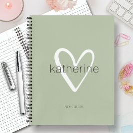 シックハートオンセージグリーン ノートブック