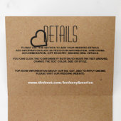 シックハートクラフト結婚エフェクトスイート 三つ折り招待状 (内部最初)