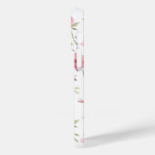 シックハートモノグラムイニシャルピンクフローラシャビー Case-Mate iPhoneケース (裏面 / 左)