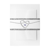 シックハートモノグラム結婚ズ 招待状ベリーバンド (正面例)