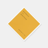 シックハーベスト金ゴールドシンプルホワ結婚イトのナプキンス スタンダードカクテルナプキン (角)