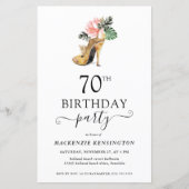 シックバジェットフローラ金ゴールドハイヒール70th誕生日 (正面)