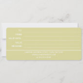 シックバターイエロービジネスロゴギフト券 (裏面)