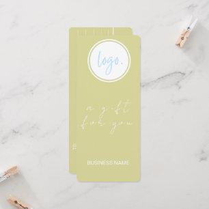 シックバターイエロービジネスロゴギフト券