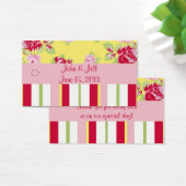 シックバラストライプ結婚式の引き出物ラベル (デスク)