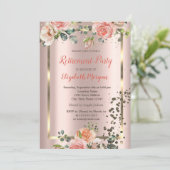 シックバラダイヤモンド紙吹雪退職 招待状 (スタンド正面)