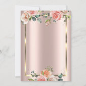 シックバラダイヤモンド紙吹雪退職 招待状 (裏面)