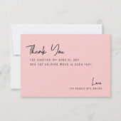 シックバラトロピカルビーチブライダルシャワー サンキューカード (正面)