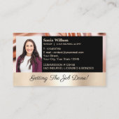 シックバラモバイル公証人&ローン署名エージェントフォト 名刺 (裏面)