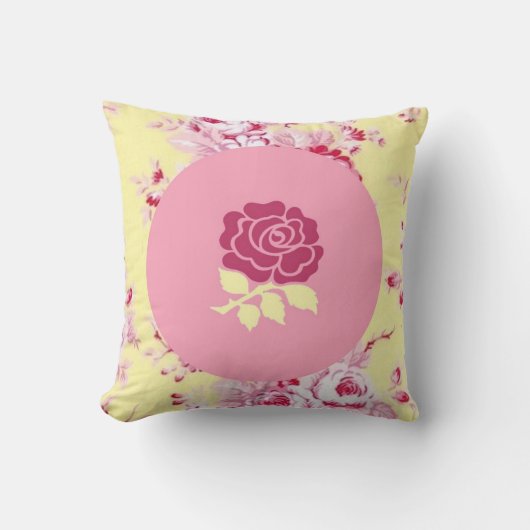 シックバラ枕 クッション (正面)