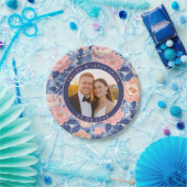 シックバラ紙プレート結婚の皆様へ ペーパープレート (パーティー)