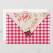 シックバラ結婚式招待状 招待状 (正面/裏面)