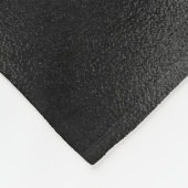 シックバラ赤面ブラックグリッター滴下モノグラム フリースブランケット (角)