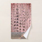 シックバラ赤面弦ビーズ パーソナライズされた バスタオルセット (ハンドタオル)