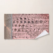 シックバラ赤面弦ビーズ パーソナライズされた バスタオルセット (ハンドタオル)