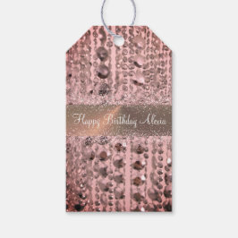 シックバラ赤面弦楽器ビーズ ギフトタグ