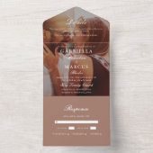 シックバラ赤面結婚写真 オールインワン招待状 (内側)