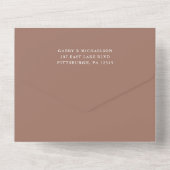 シックバラ赤面結婚写真 オールインワン招待状 (裏面)