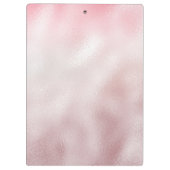 シックバラ赤面金ゴールドグリッタードリップモノグラム クリップボード (裏面)