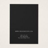 シックバラ金ゴールドきらめくイヤリングディスプレイカード (裏面)