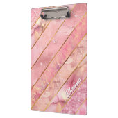 シックバラ金ゴールドガーリー幾何エレガント図形 クリップボード (左)