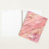 シックバラ金ゴールドガーリー幾何エレガント図形 プランナー手帳 (ディスプレー)