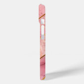 シックバラ金ゴールドガーリー幾何エレガント図形 Case-Mate iPhoneケース (裏面 / 左)