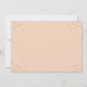 シックバラ金ゴールドキンセアニラドレスフローラアーチ写真 招待状 (裏面)