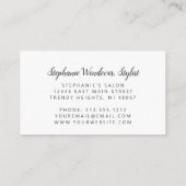 シックバラ金ゴールドグラデーショングリッターモノグラム 名刺 (裏面)