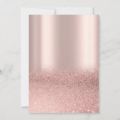 シックバラ金ゴールドグラデーショングリッター80thバースデーパーティー 招待状 (裏面)