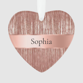 シックバラ金ゴールドグラムティンセルストライプクリスマス オーナメント