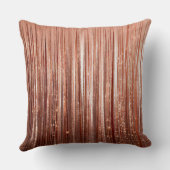 シックバラ金ゴールドグラムティンセルストライプクリスマス クッション (裏面)