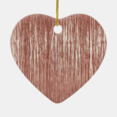 シックバラ金ゴールドグラムティンセルストライプクリスマス セラミックオーナメント (裏面)