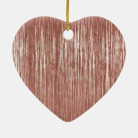 シックバラ金ゴールドグラムティンセルストライプクリスマス セラミックオーナメント (裏面)