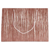 シックバラ金ゴールドグラムティンセルストライプクリスマス ラージペーパーバッグ (正面)