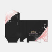 シックバラ金ゴールドグリッタークラウンキンセアニェラパーティー フェイバーボックス (折り畳みなし)