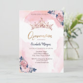 シックバラ金ゴールドグリッタークラウンフラワーズキンセアニェラ 招待状 (スタンド正面)