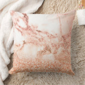 シックバラ金ゴールドグリッターグラデーションピンクグリッター大理石 クッション (ブランケット)