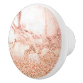 シックバラ金ゴールドグリッターグラデーションピンクグリッター大理石 セラミックノブ (右)