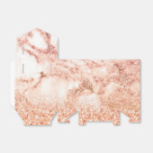 シックバラ金ゴールドグリッターグラデーションピンクグリッター大理石 フェイバーボックス (折り畳みなし)