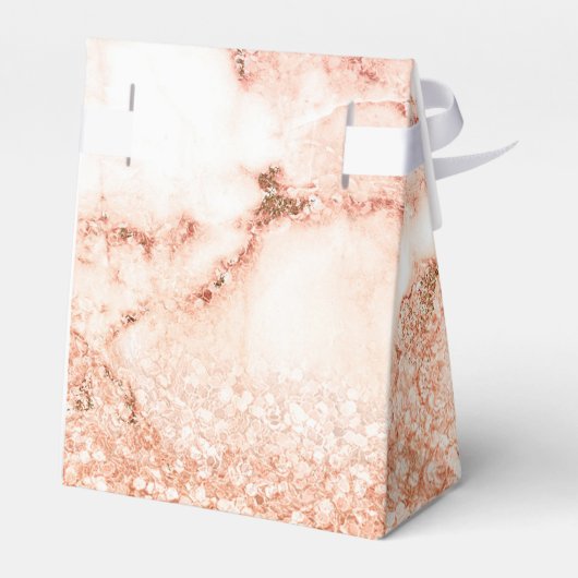 シックバラ金ゴールドグリッターグラデーションピンクグリッター大理石 フェイバーボックス (裏面サイド)