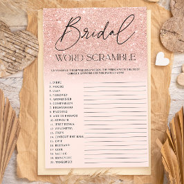 シックバラ金ゴールドグリッターグラデーションピンクブライダルスクランブル